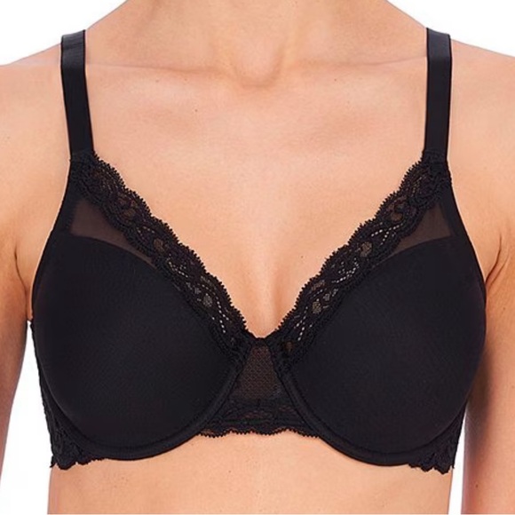 Natori 741299 Women Size‎ 30DDD Feathers full figure underwire black New - Picture 1 of 5